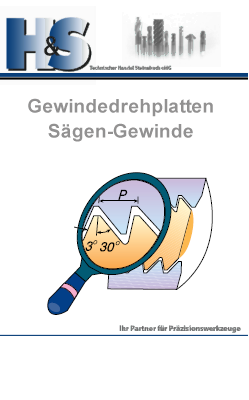 Gewindedrehplatten Sägengewinde°