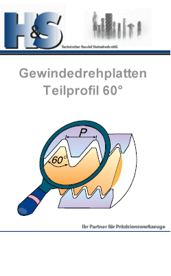 Gewindedrehplatten Teilprofil 60°