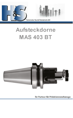 MAS 403 BT Steilkegelaufnahmen Aufsteckdorne