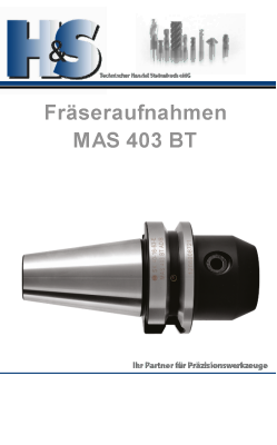 MAS 403 BT Steilkegelaufnahmen Fräseraufnahmen