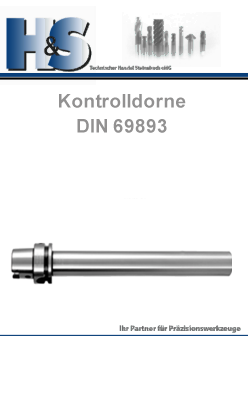 DIN 69893 Steilkegelaufnahmen Kontrolldorne