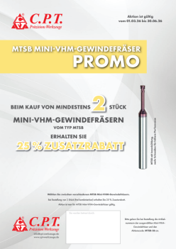 MTSB Mini VHM Gewindefr#ser Promotion