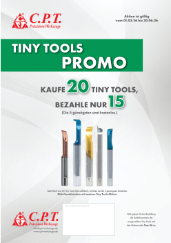 Tiny Tools Promotion